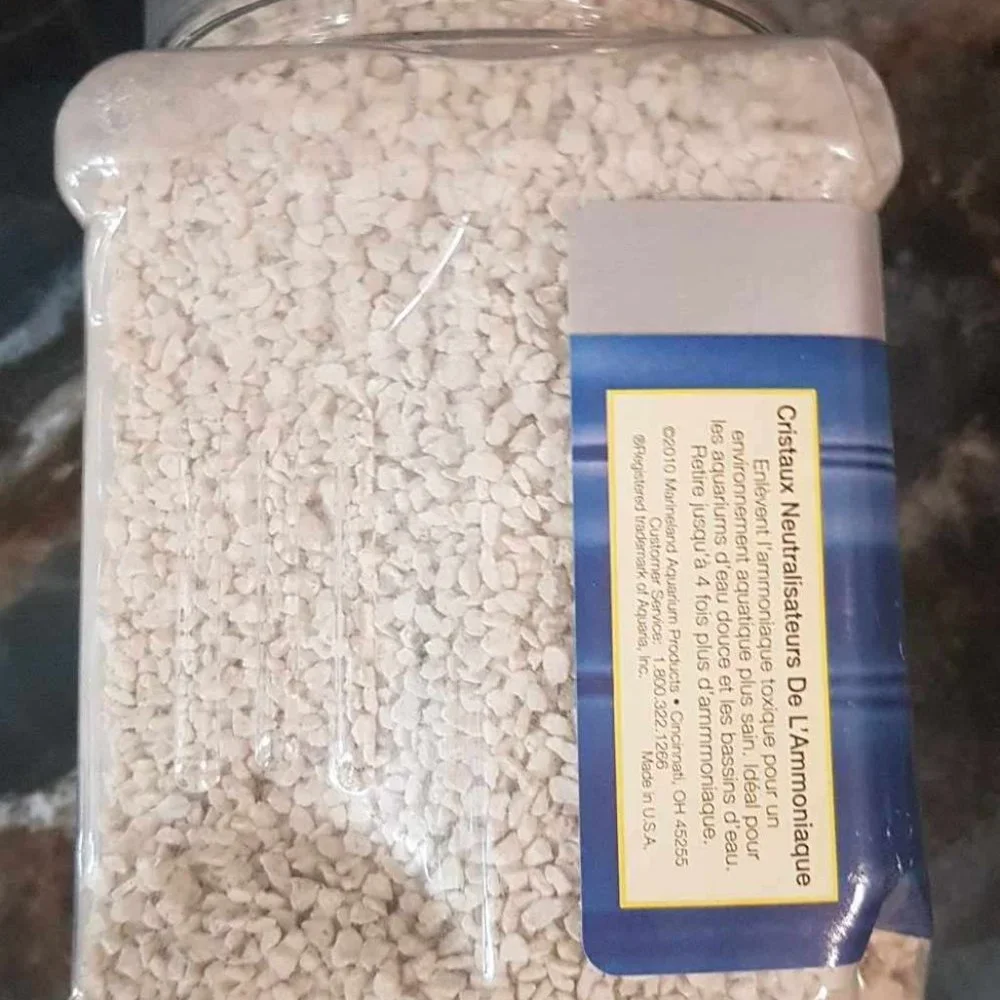 Marineland, white diamond ammonia neutralizing crystals